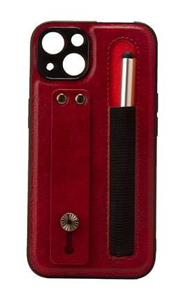 Iphone 13 6.1 Tough Leather back case with pen