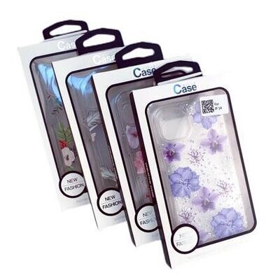 iPhone 14 Pro Max 6.7 Clear Flower Back Case