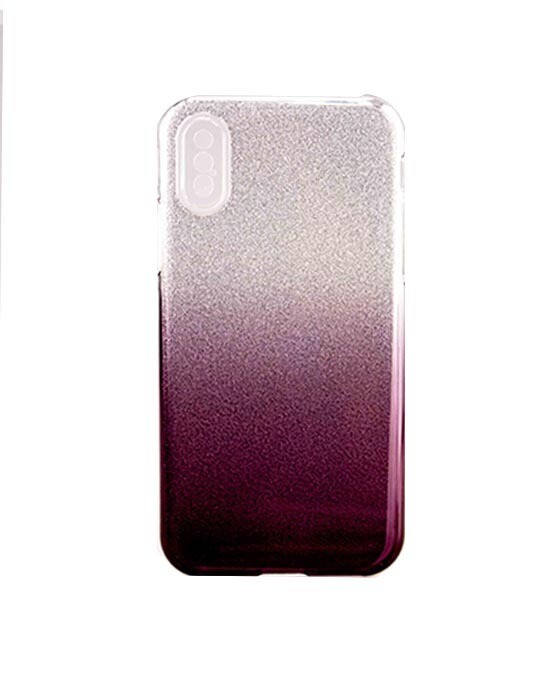 iPhone XR 6.1 Shining Colorful Back Case, Color: Black