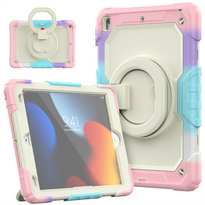 iPad 10.9 10th 2022 Tough Guardian Robot Shockproof Case (colorful)