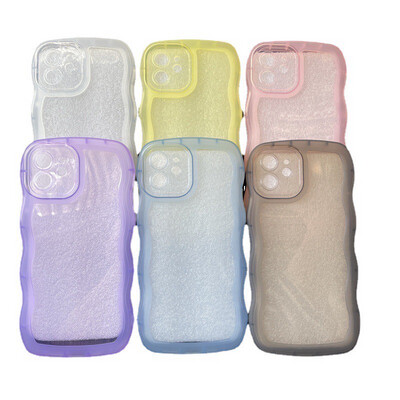 iPhone 14 6.1 Wave Grip Handle Clear Protective Case