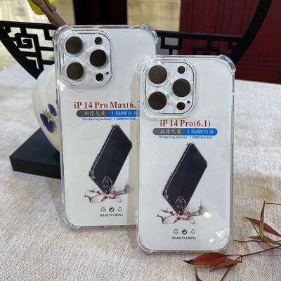 iPhone 13 6.1 Clear TPU Jelly Case with Reinforced Edge