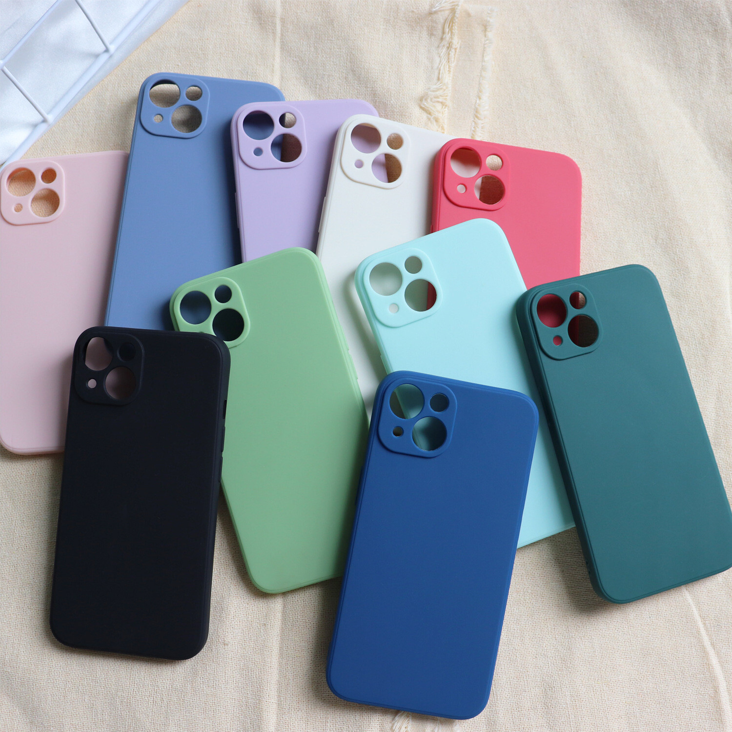 iPhone 14 Pro 6.1 Silicone Back Case, Color: Black