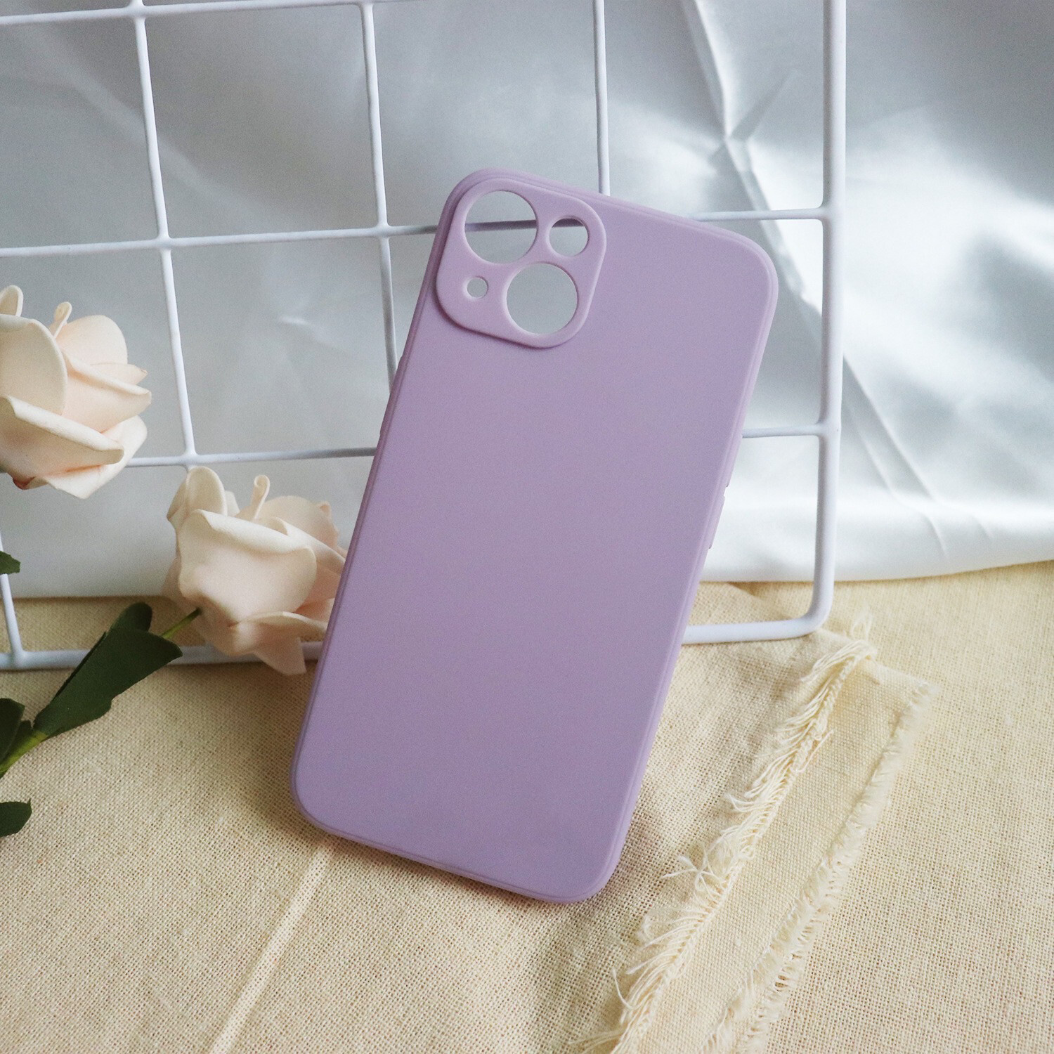 Oppo A96 5G Silicon Colorful Back Case, Color: Purple