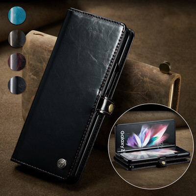 Samsung Z Fold 3 Premium Leather Book Case