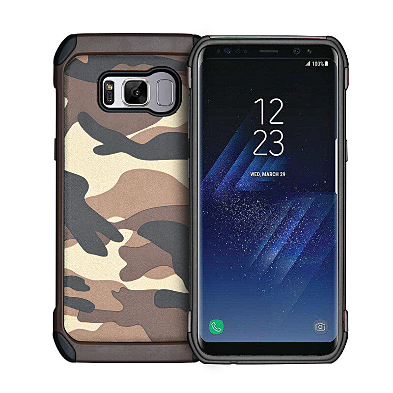 Samsung S8 Army Green Shock Proof Back Case