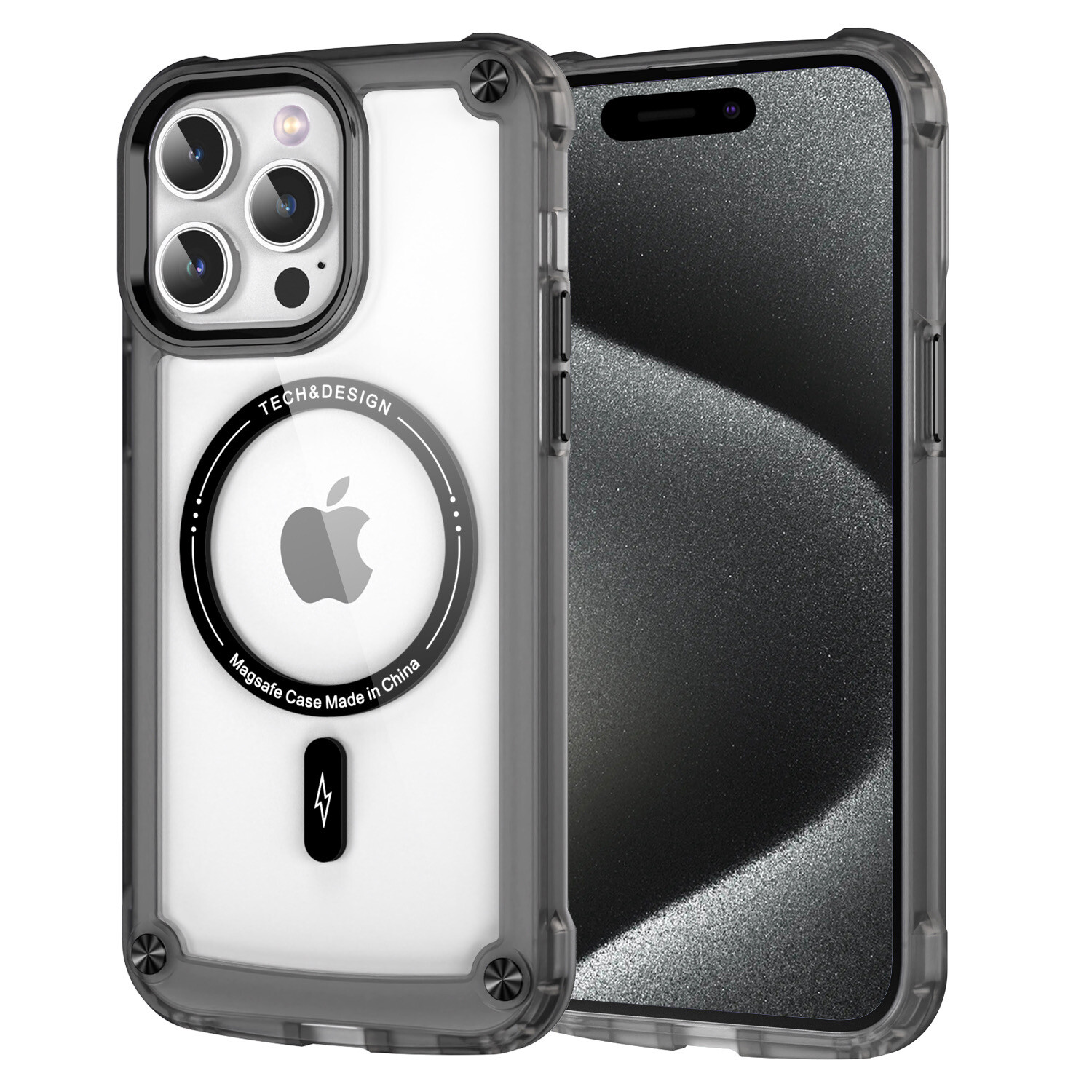 iPhone 15 Pro 6.1 Strong Transparent MagSafe Case