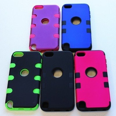 iPod Touch 5 6 Tough Back Case with 3 Pieces