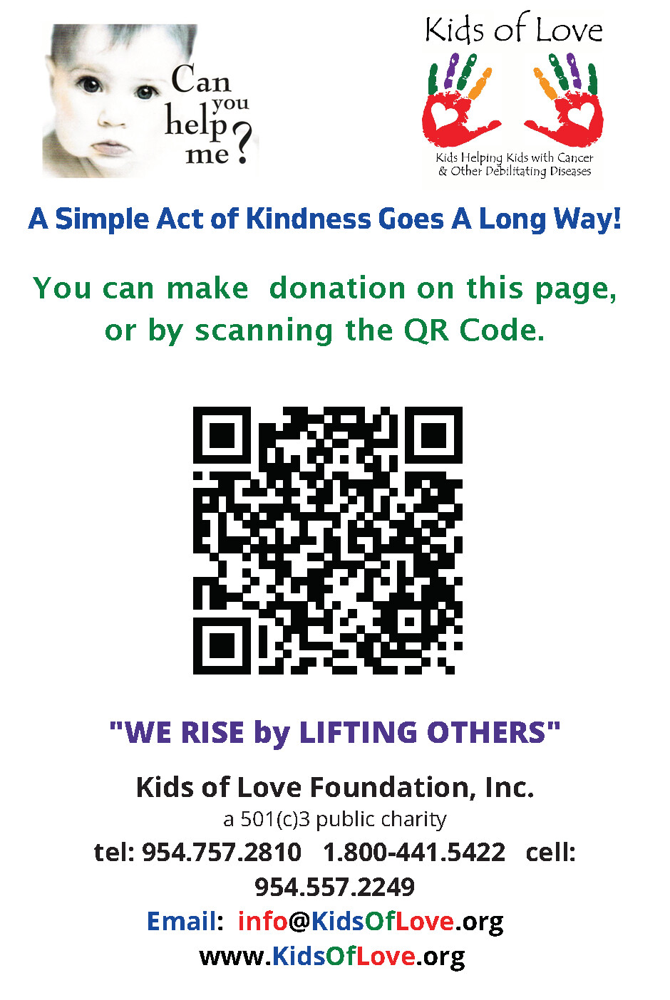 I just want to help by donating to your good cause!