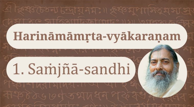 Harināmāmṛta-vyākaraṇam 1 – Saṁjñā & Sandhi