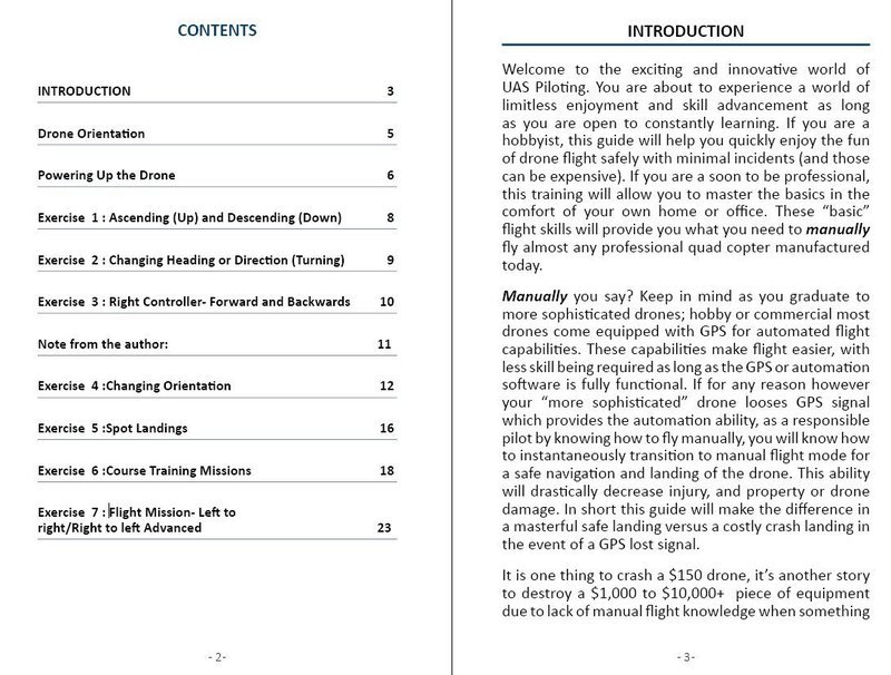 Downloadable - Drone basic flight manual