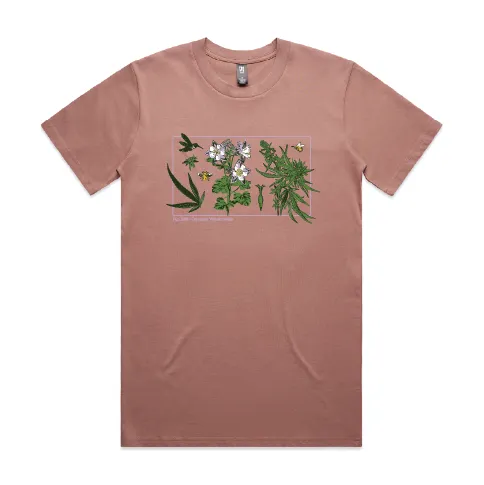 Wildflower Tee, Color: Hazy Pink, Size: XS