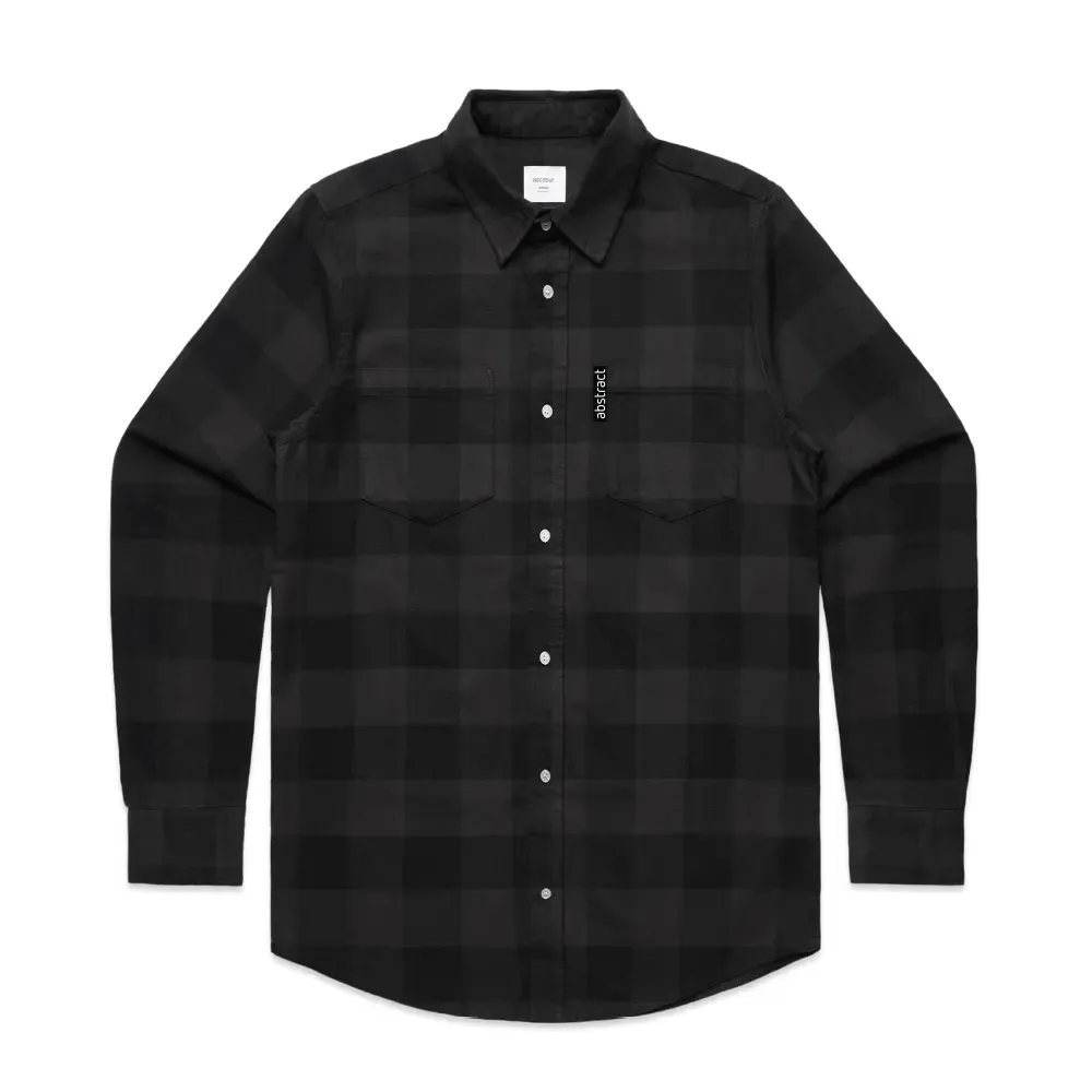 Live in the Abstract Flannels , Color: Coal/Black, Size: S