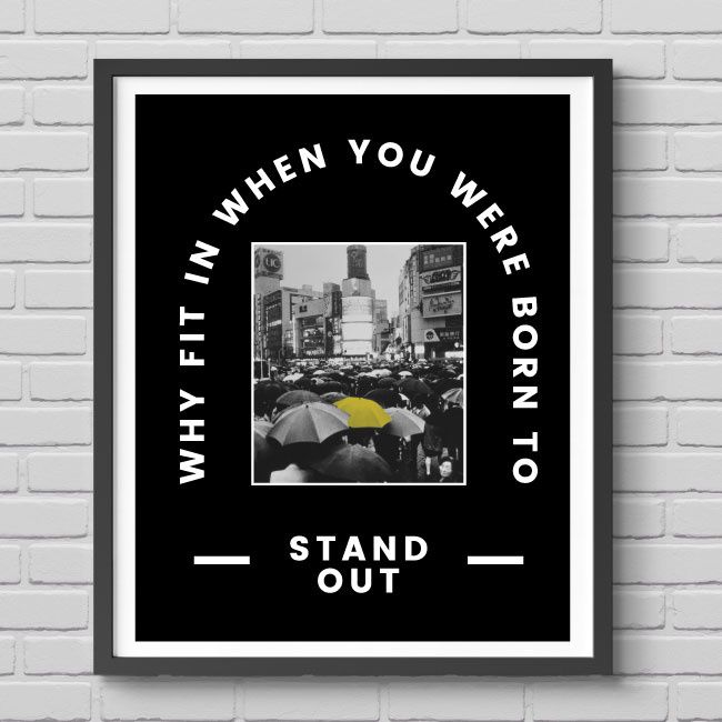 Stand Out Giclée Digital Print