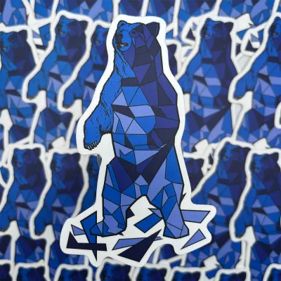 Geo Bear Sticker