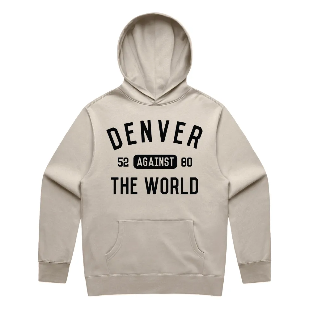 Denver Against the World Hoodie, Color: Bone, Size: XS