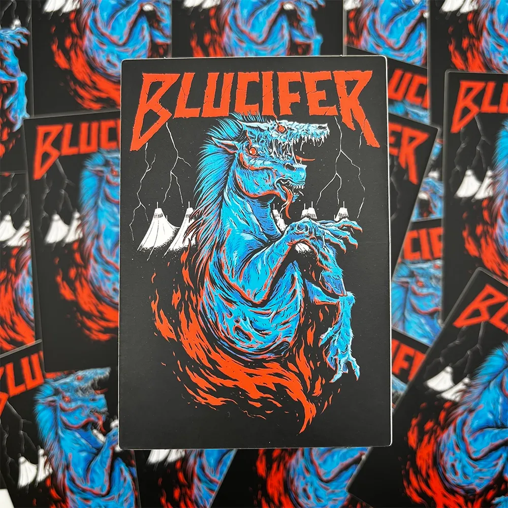 Demon Blucifer Sticker