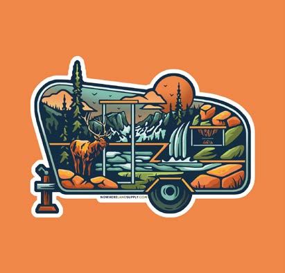 Mountain Camper Sticker