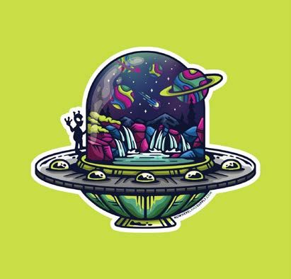 UFO Sticker