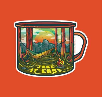 Take it Easy Sticker