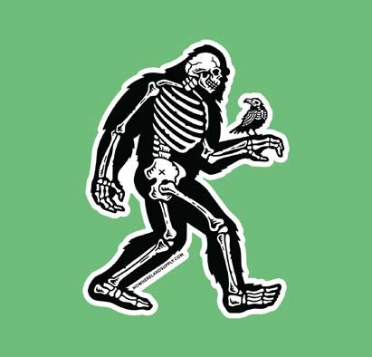 Bigfoot Skelly Sticker