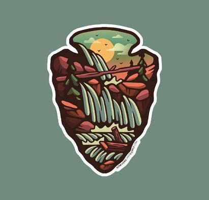 Arrowhead Waterfall Sticker