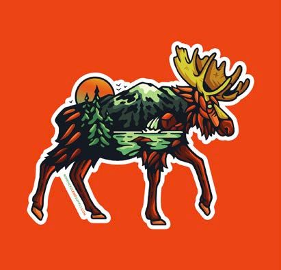 Moose Outdoors Sticker