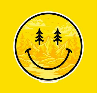 Happy Trees Sticker