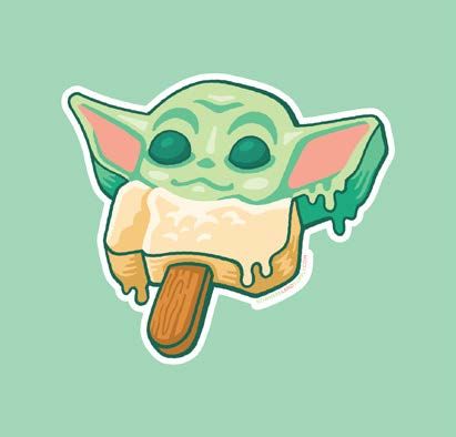 Grogu Pop Sticker