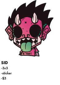 Chris Dokebi Stickers Sid