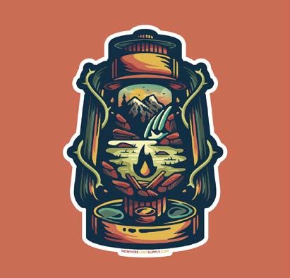 Lantern Outdoors Sticker