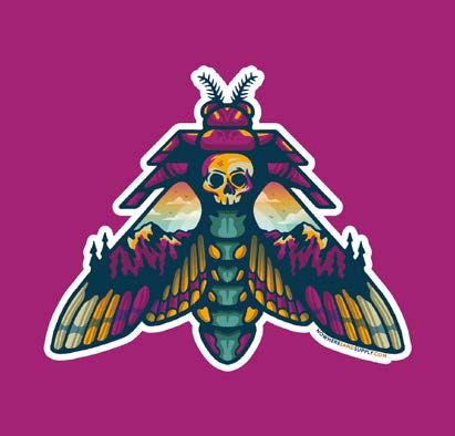 Moth Sticker