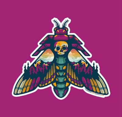 Moth Sticker