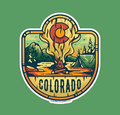 COLORADO CAMPFIRE STICKER