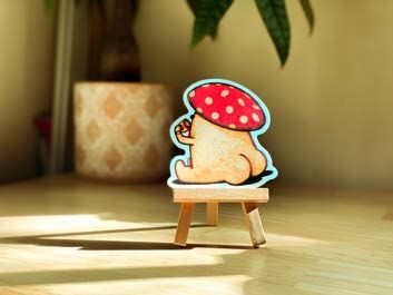 Mushroom with a Butt Sticker 3.5