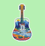 Waterfall Outdoor Gutiar Sticker