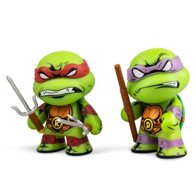 TMNT 3in Vinyl Figures 2 Pack- Raphael & Donatello