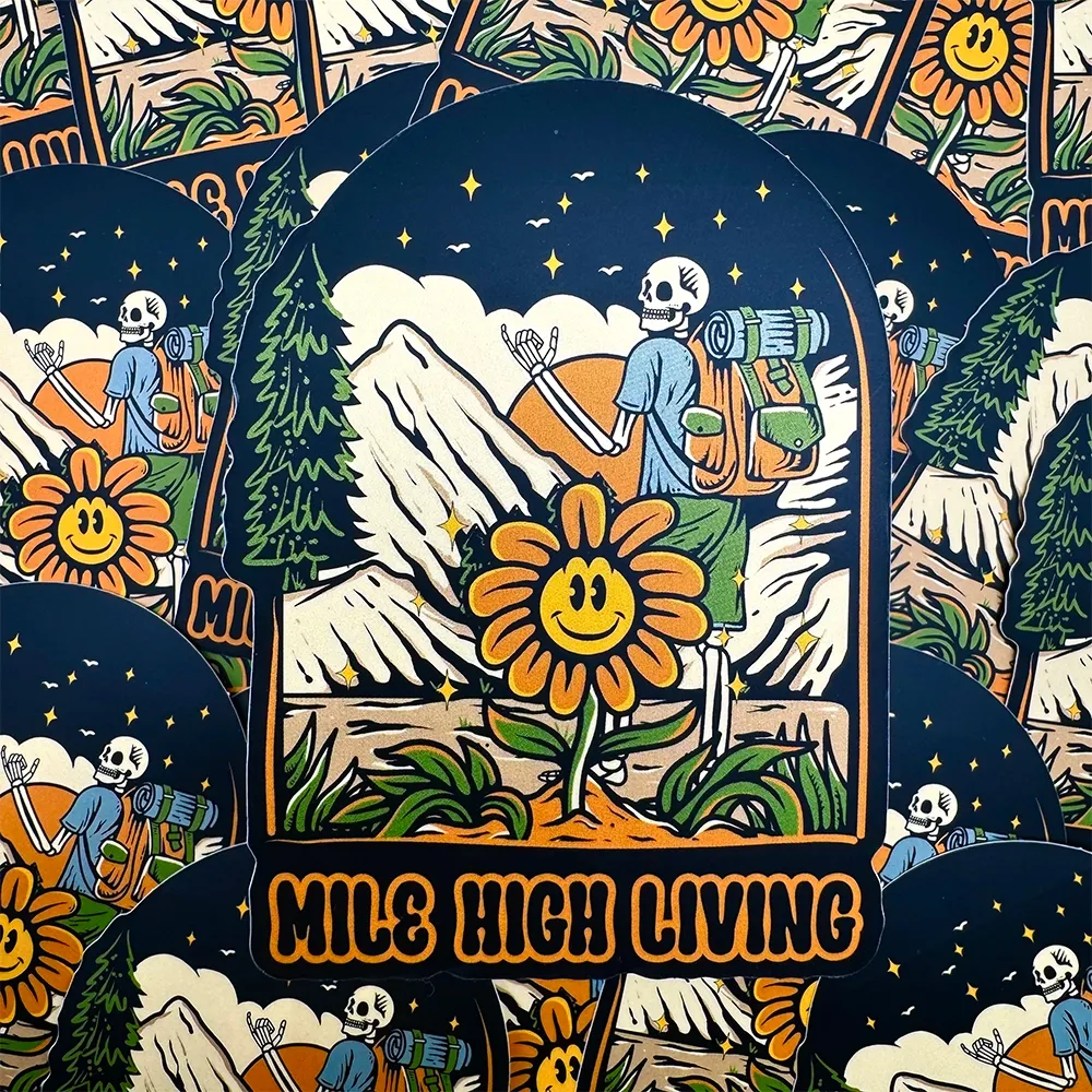 Mile High Living Sticker