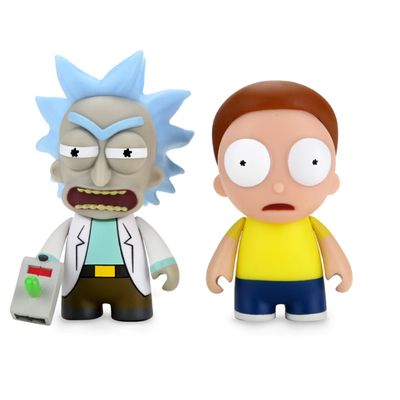 Rick &amp; Morty - 3in Vinyl Figures - Rick With Raygun &amp; Morty 2-pack