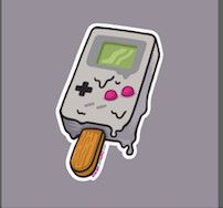 Gameboy Pop Sticker
