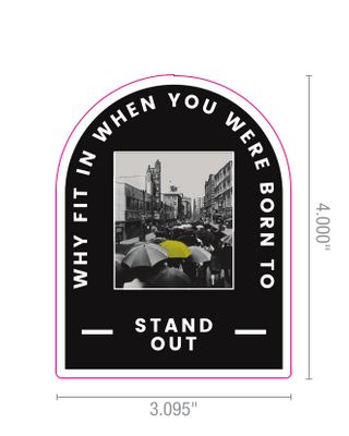 Stand out in Denver Sticker
