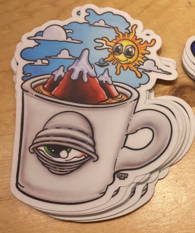 Dirkx Ink -Coff-eye sticker