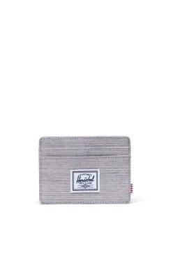 Charlie Cardholder Light Grey Crosshatch