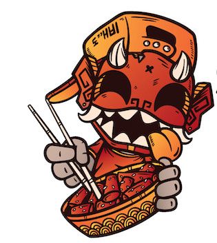 Chris Dokebi Stickers Ttoekbokki Snack