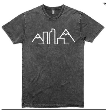 Landscape Mens Tee, Color: Black Stonewash, Size: S