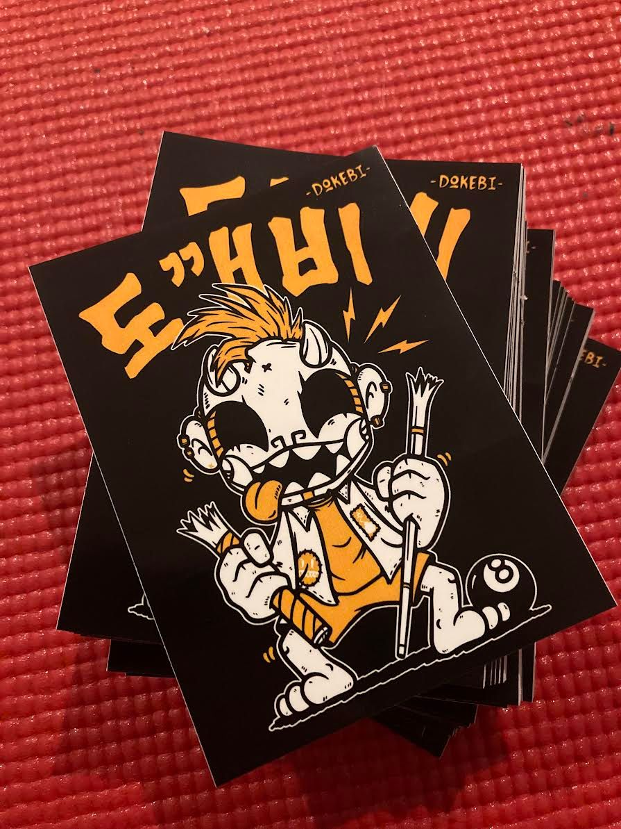 Chris Dokebi Stickers Poor Sport