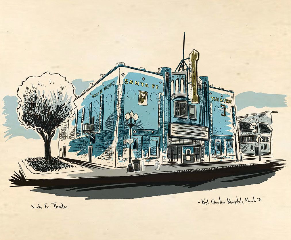 The Santa Fe Illustration By Karl Krumpholz