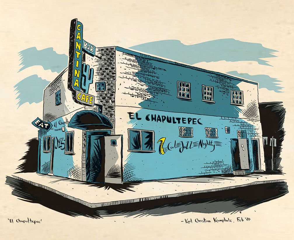 El Chapultepec Illustration By Karl Krumpholz