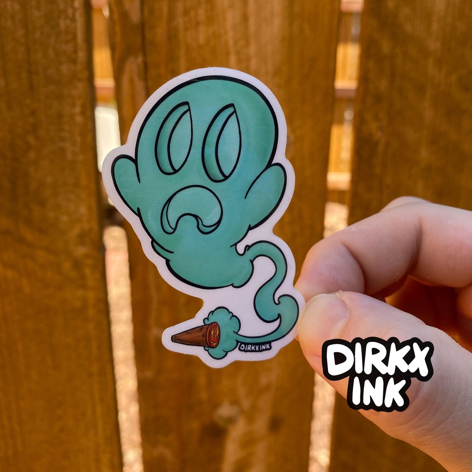 Boo-Lunt Sticker by Dirkx Ink