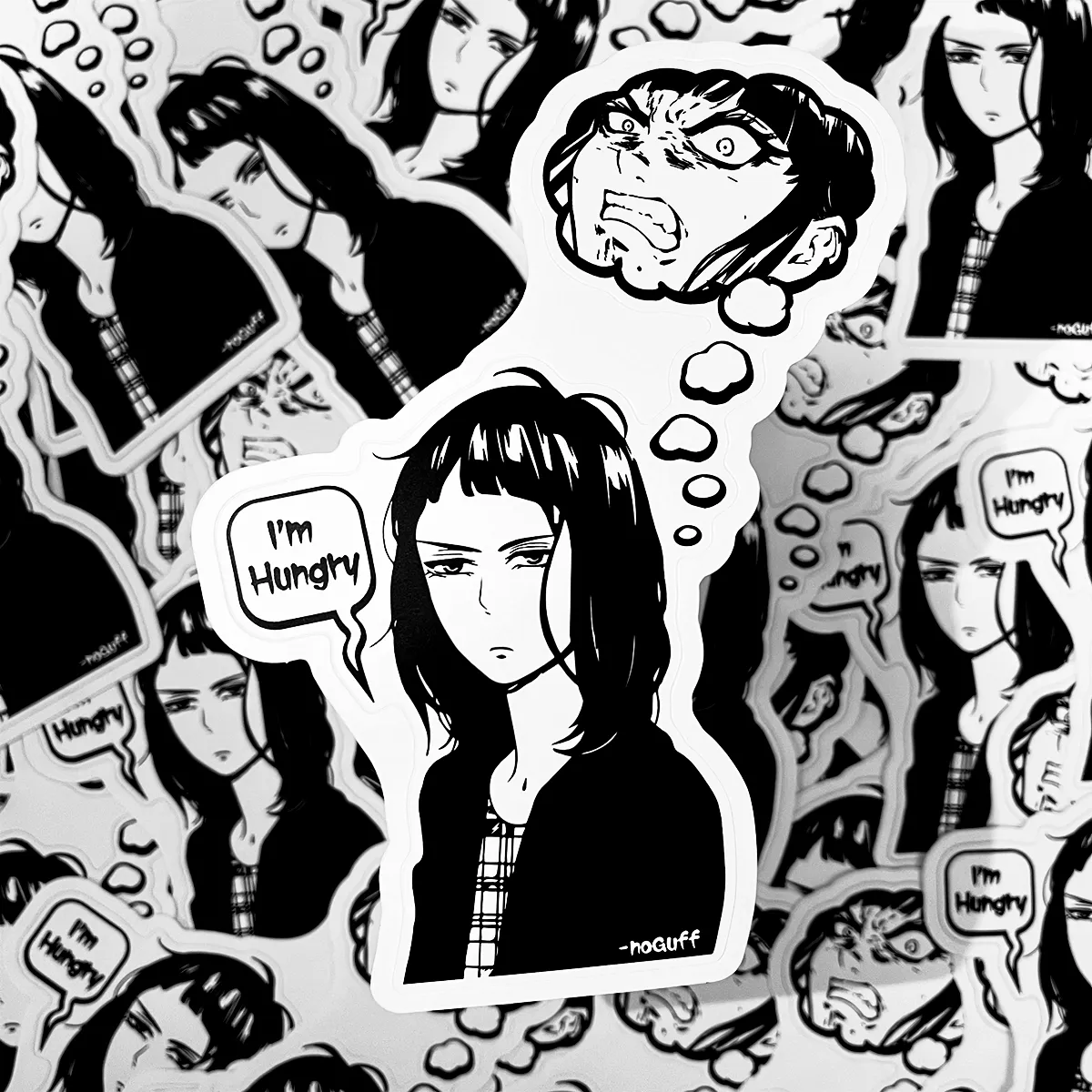 Hangry Sticker by noGuff